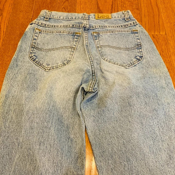 Vintage Lee Deadstock Denim Blue Jeans Women’s Made In USA NEW - Picture 3 of 12